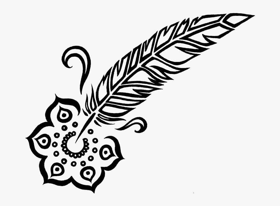 Quill And Lotus - Illustration, Transparent Clipart
