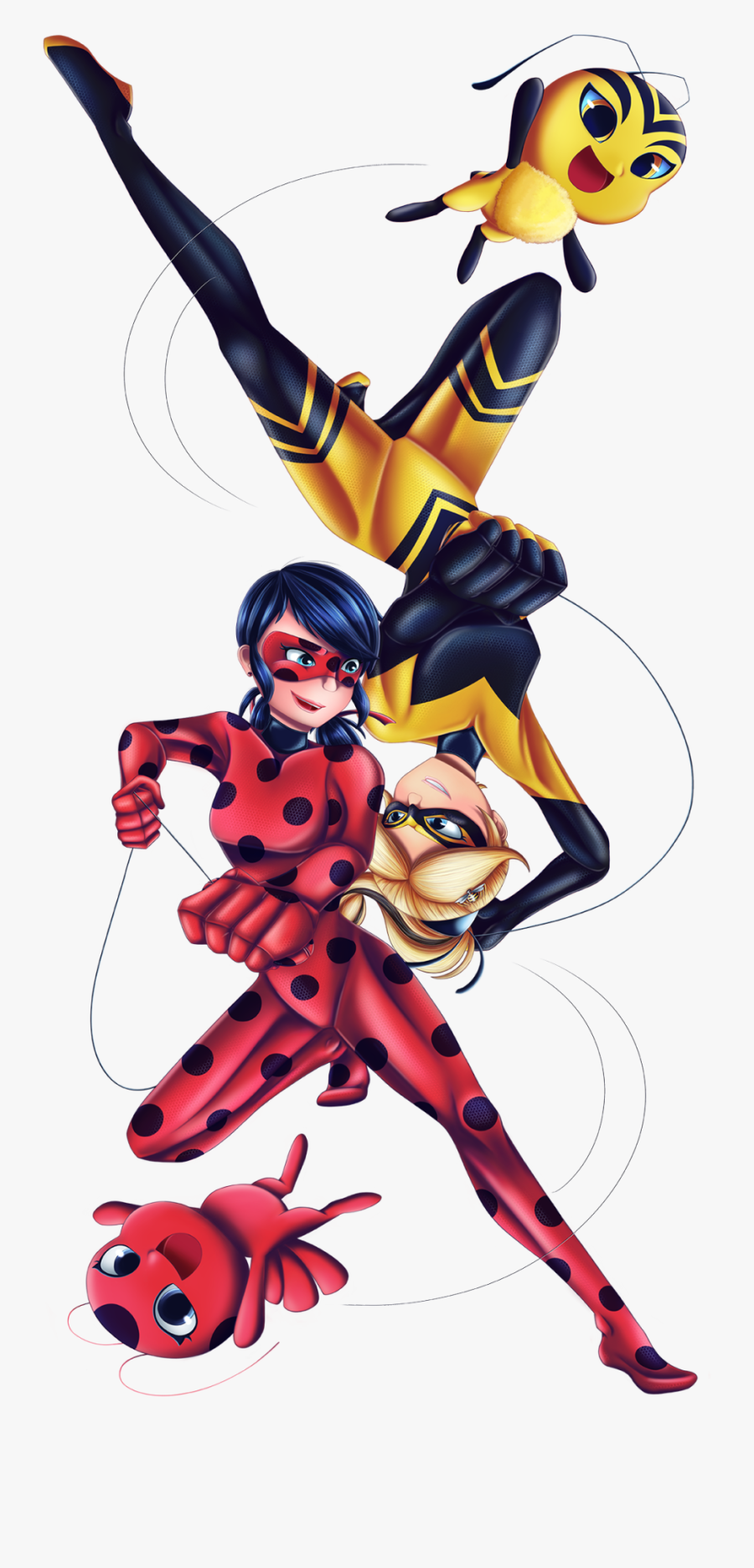Ladybug And Queen Bee, Transparent Clipart
