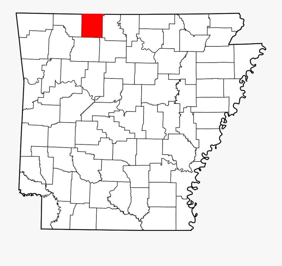 Arkansas Svg Map - White County Arkansas, Transparent Clipart