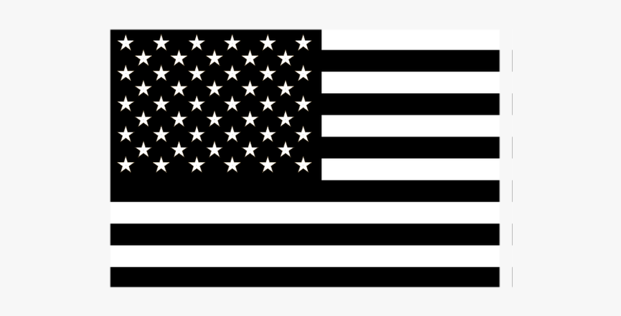 Black And White American Flag Png - Us Flag, Transparent Clipart