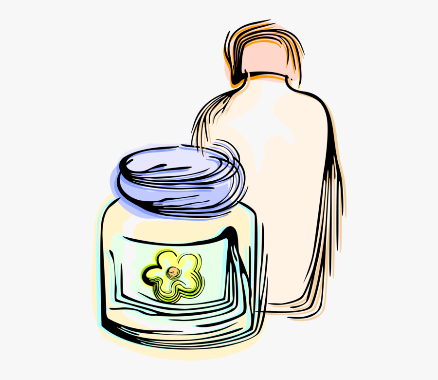 Vector Illustration Of Beauty And Cosmetics Face Cream, Transparent Clipart