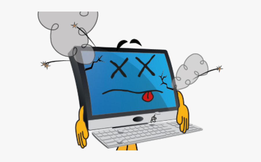 Pc Clipart Old Computer - Computer Cartoon, Transparent Clipart