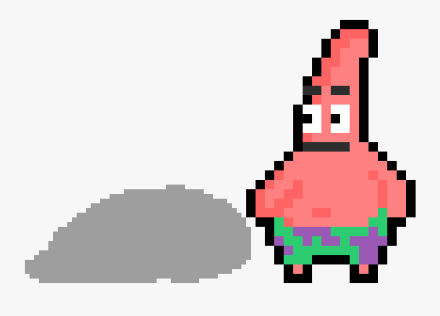 Patrick Pixel Art Minecraft, Transparent Clipart