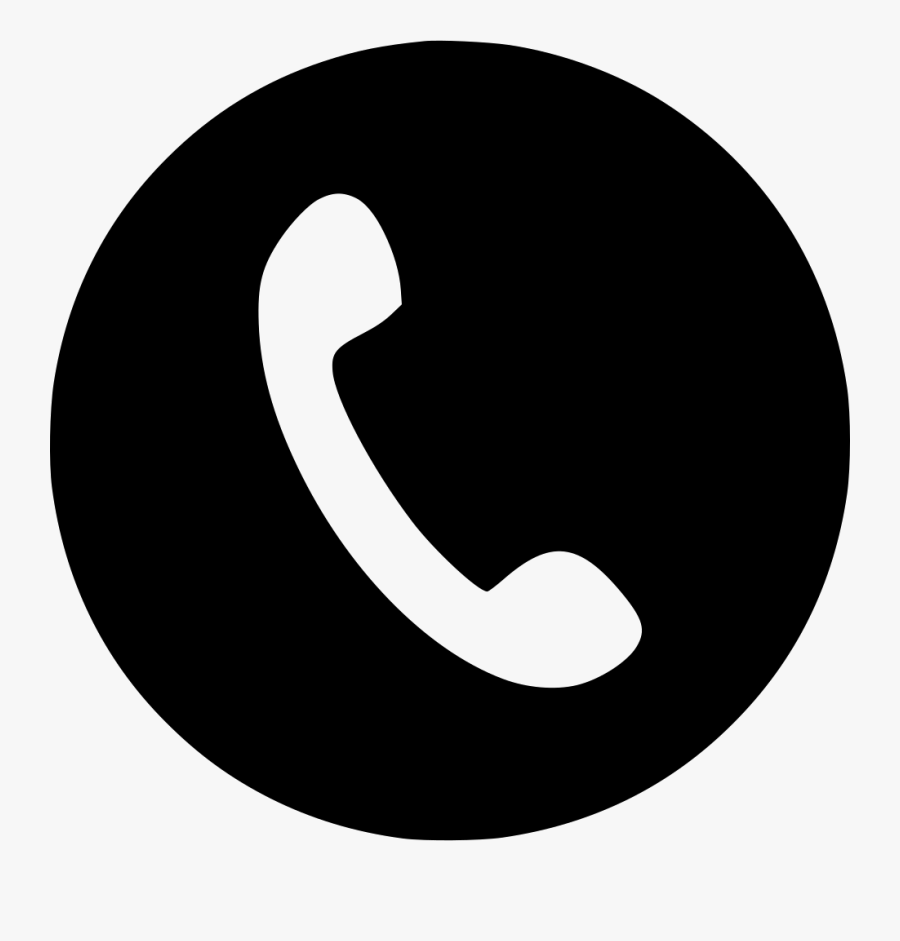 Transparent Telephone Ringing Clipart - Call Logo Black And White, Transparent Clipart