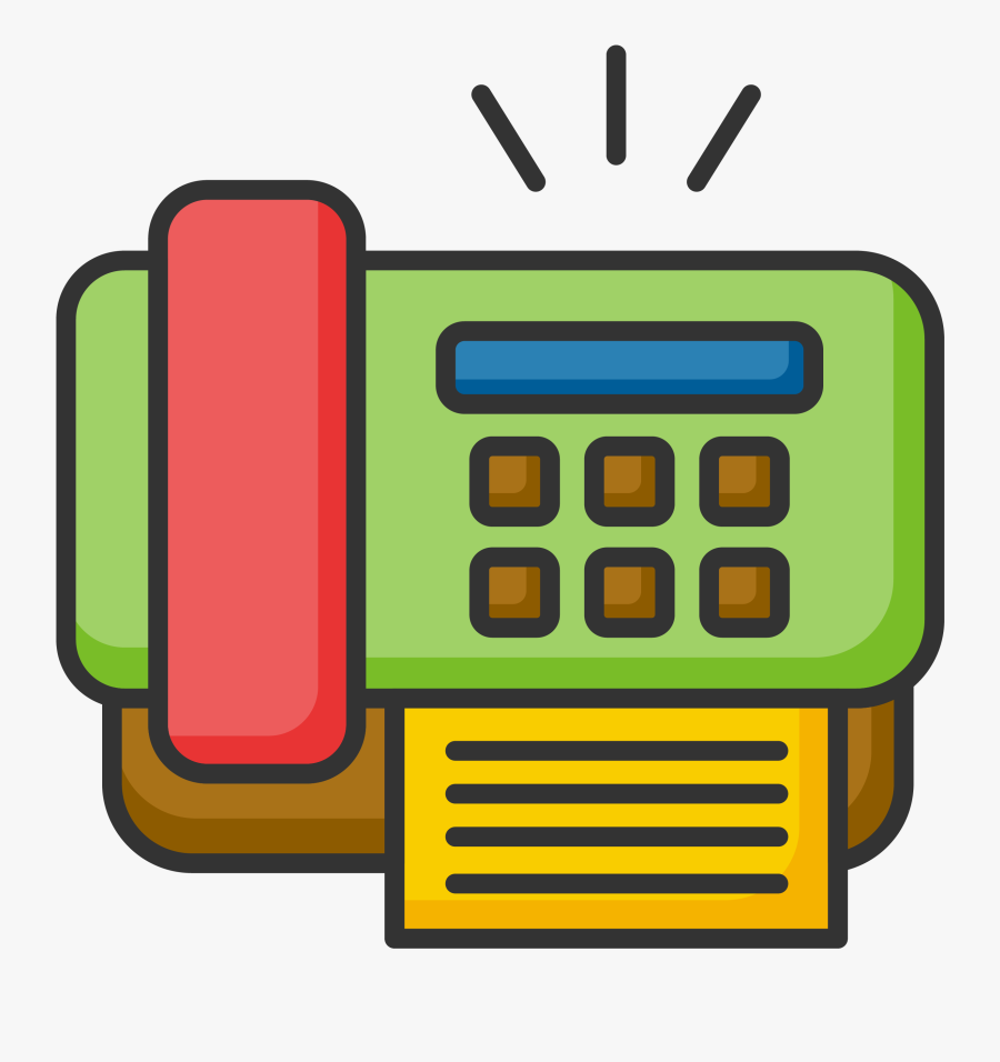 Phone Icon - Dibujos Del Fax, Transparent Clipart