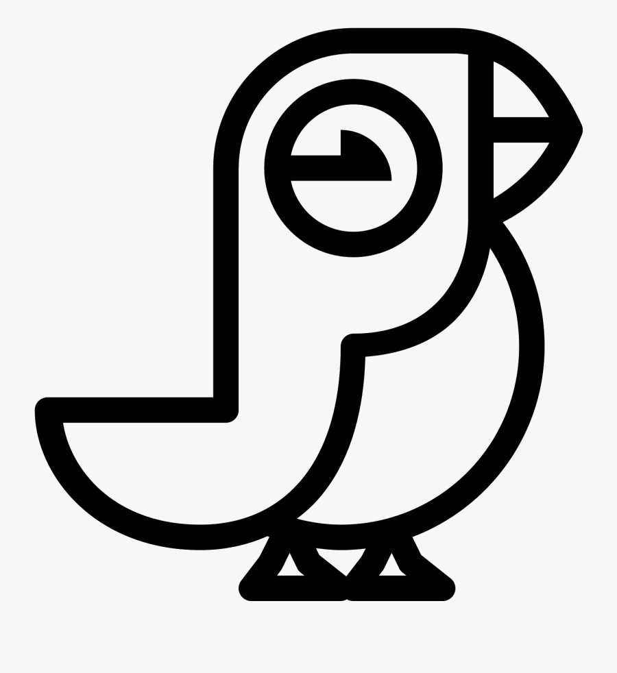 Puffin Bird Icon Free - Icon, Transparent Clipart