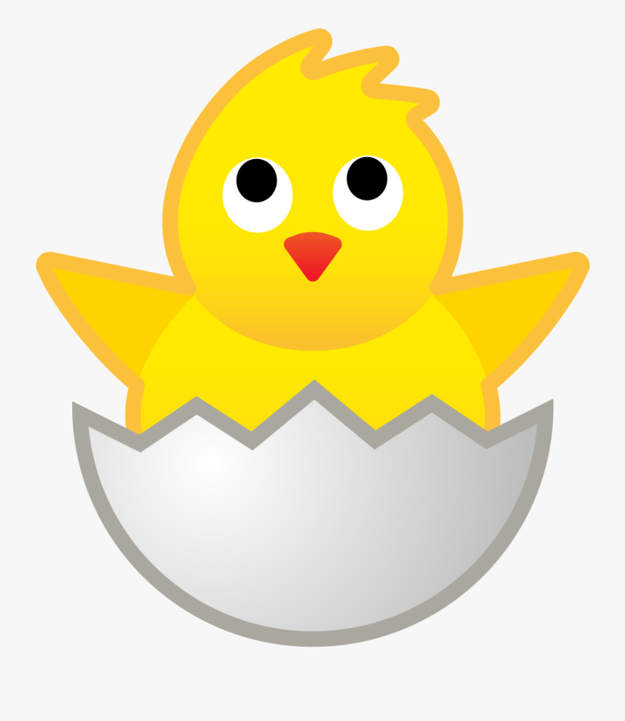 Transparent Chick Hatching Clipart - 🐣 Emoji, Transparent Clipart