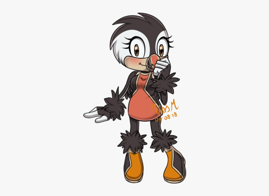 Pearl The Puffin In The Next Sonic Game - Cartoon, Transparent Clipart