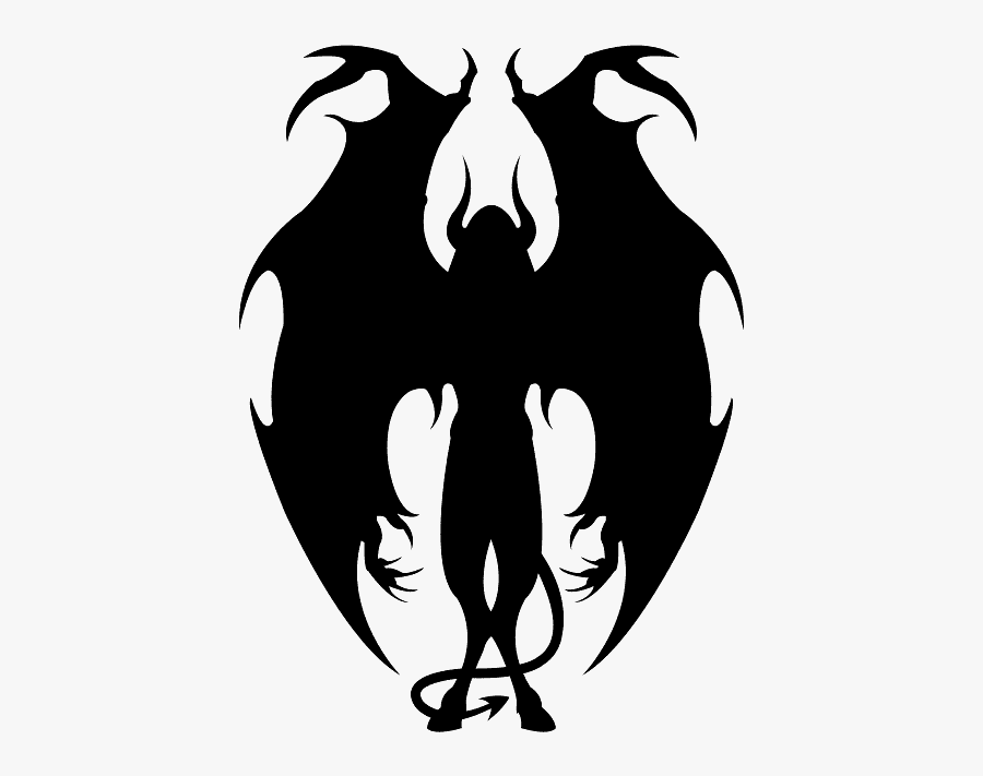 Демон Силуэт, Transparent Clipart