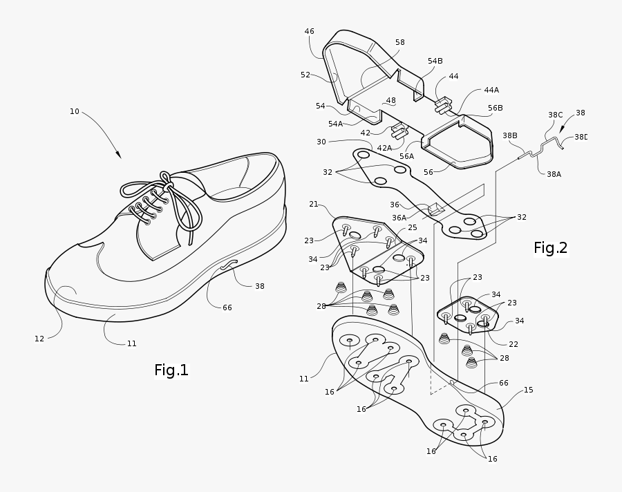 Exploded View Of Shoe, Transparent Clipart