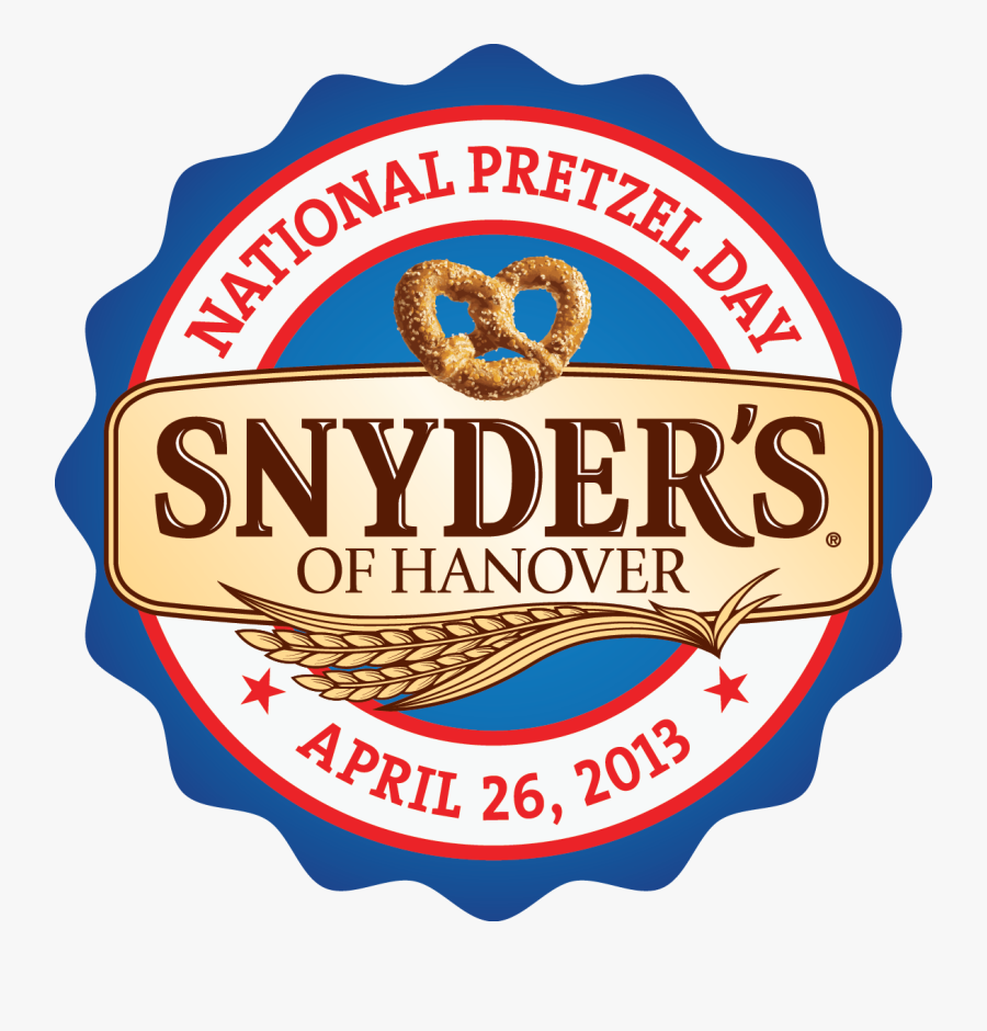 National Pretzel Day - Label, Transparent Clipart