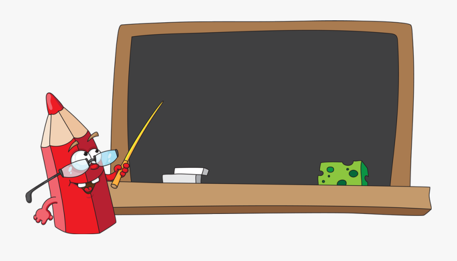 Chalkboard - Blackboard Cartoon, Transparent Clipart