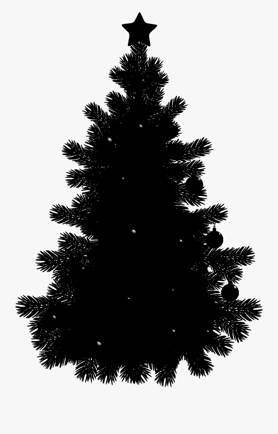 Clip Art Black Pine Tree Openclipart Black Pine Tree - Fir Tree Clipart Black And White, Transparent Clipart
