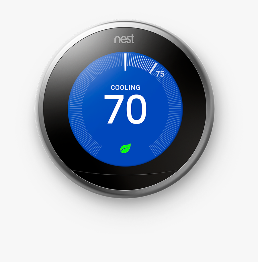 Google Nest Learning Thermostat - Nest Smart Thermostat, Transparent Clipart