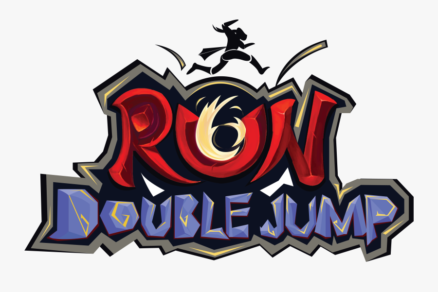 Run Double Jump Logo, Transparent Clipart