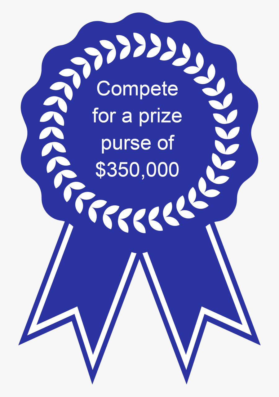 Ribbon With "compete For A Prize Purse Of $350,000 - Government Commerce College Nikol Logo, Transparent Clipart