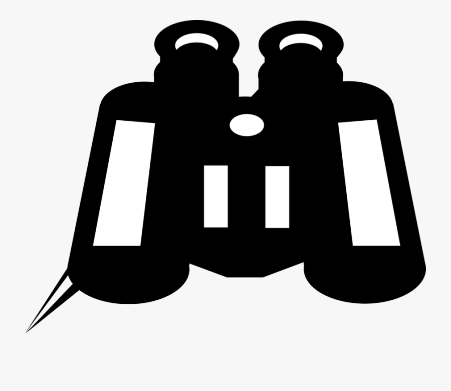 Vector Illustration Of Binoculars, Field Glasses Or, Transparent Clipart