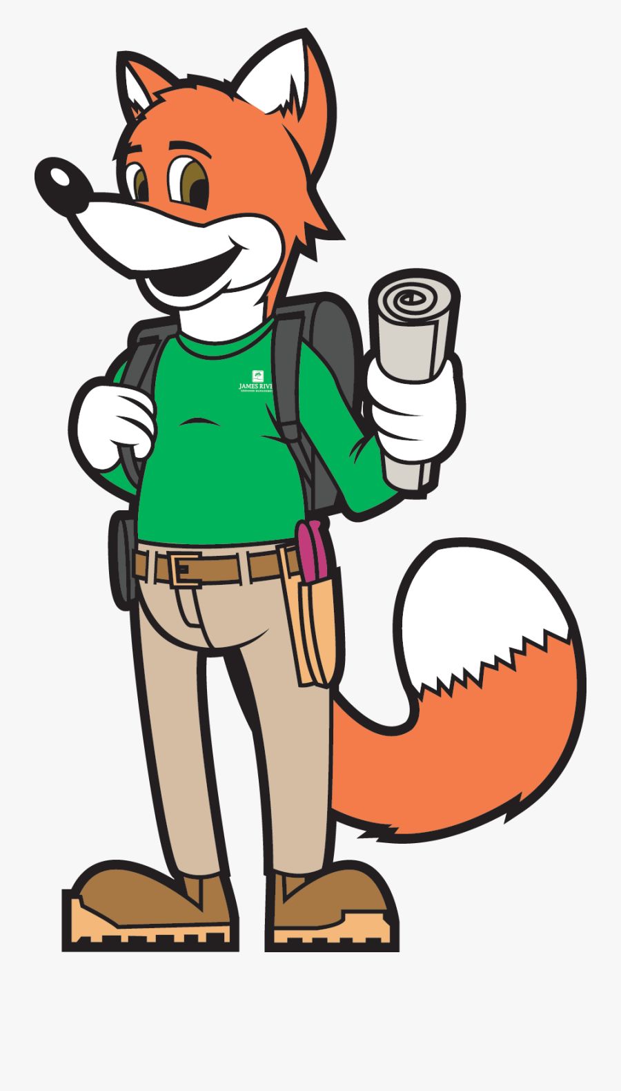 Pip The Fox - James River Ground Management, Transparent Clipart