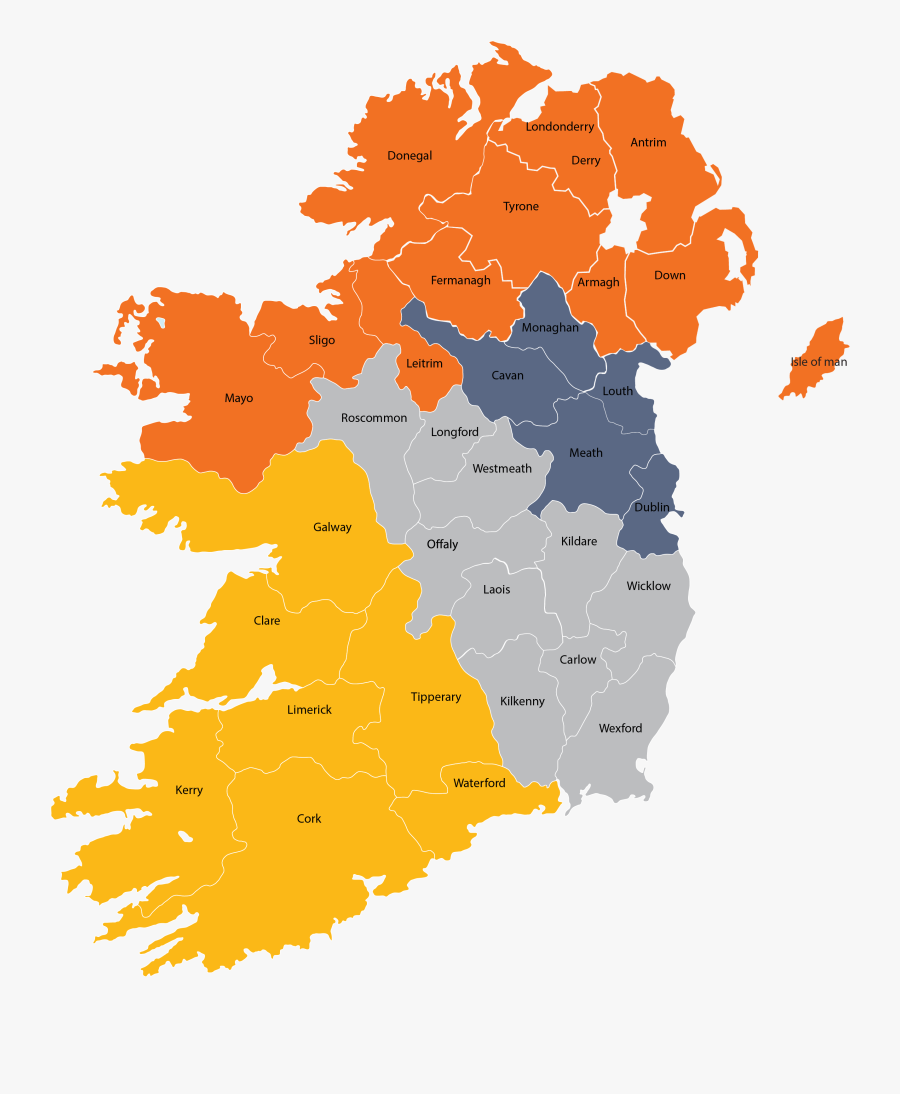 Map - Ireland - Map Of Ireland, Transparent Clipart