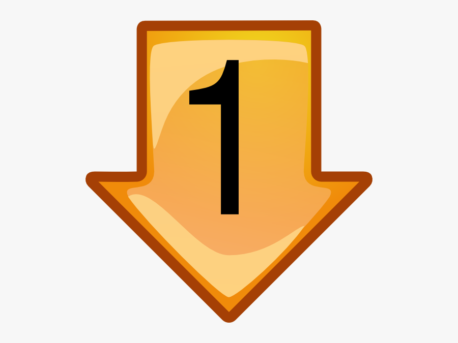 Orange Arrow, Transparent Clipart