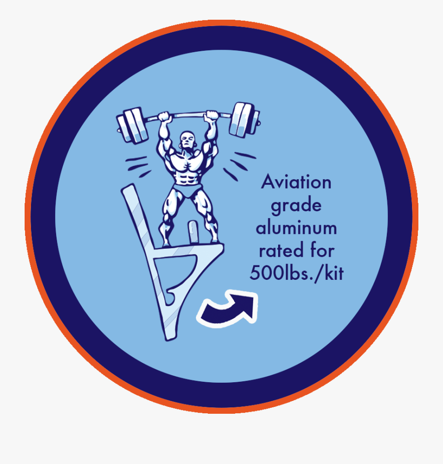 Aviation Grade Aluminum Rated For 500lbs - Cartoon, Transparent Clipart