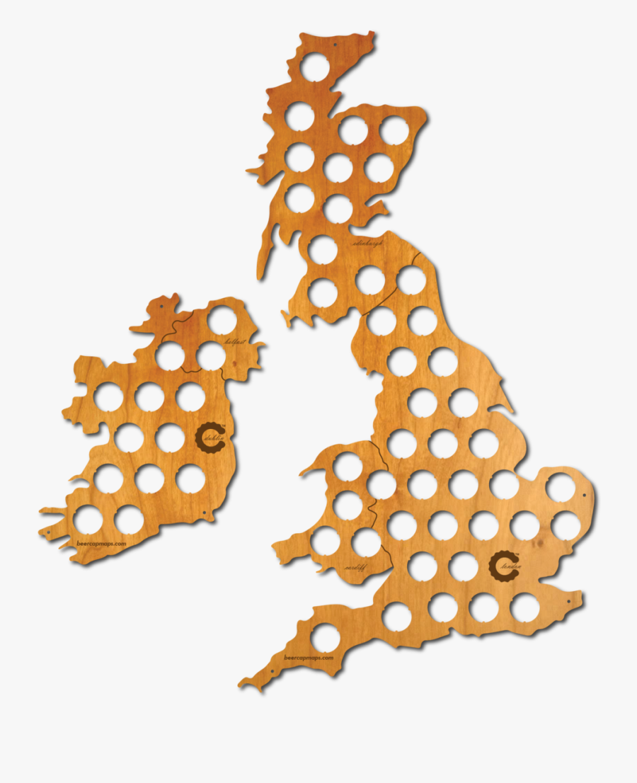 Clipart Beer Lid - Uk Map Word Cloud, Transparent Clipart