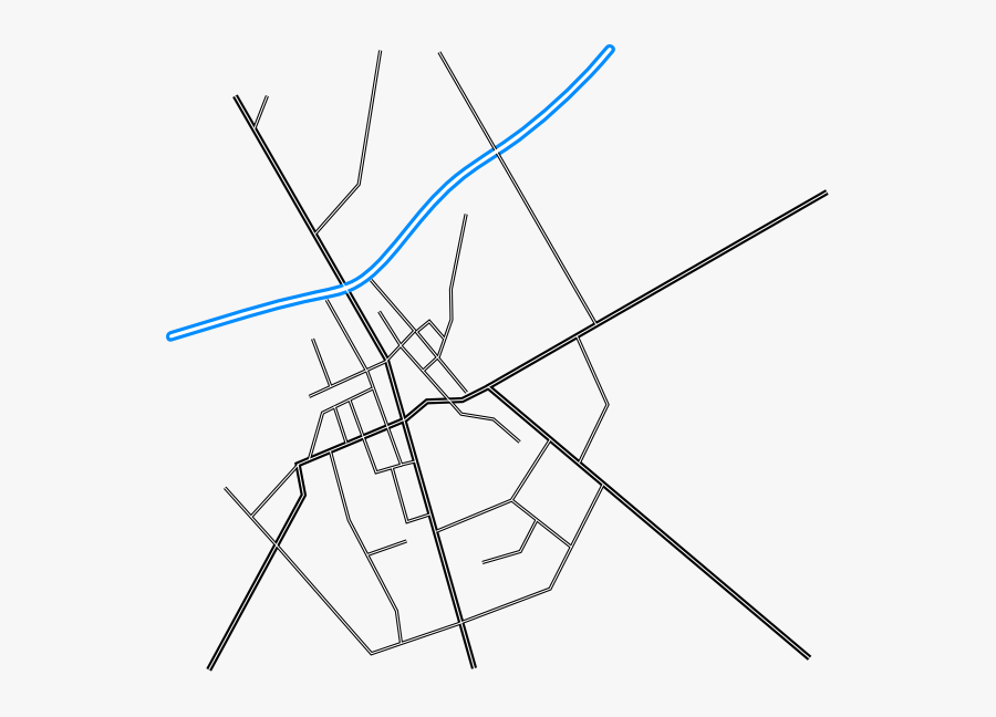 Road Map Lines Vector, Transparent Clipart