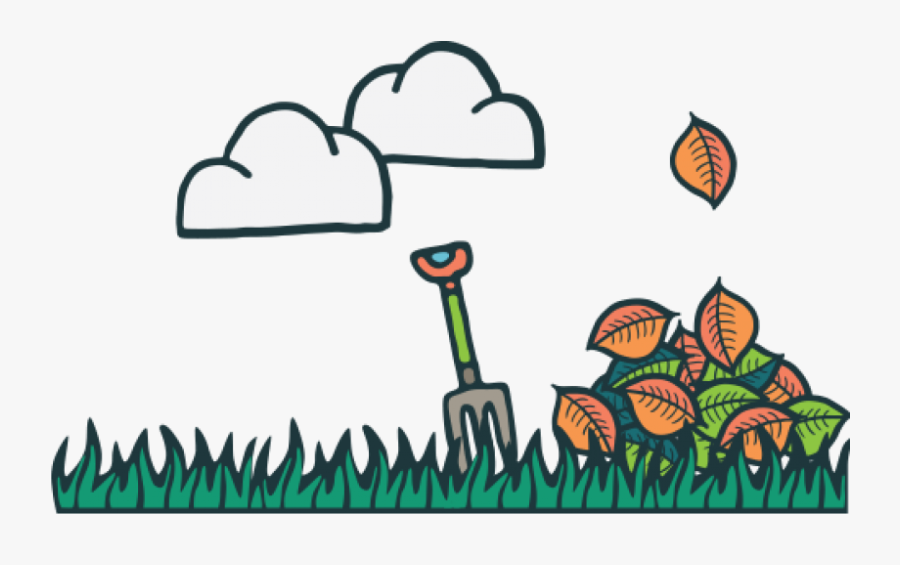 Autumn Turf Tip Illustration, Transparent Clipart