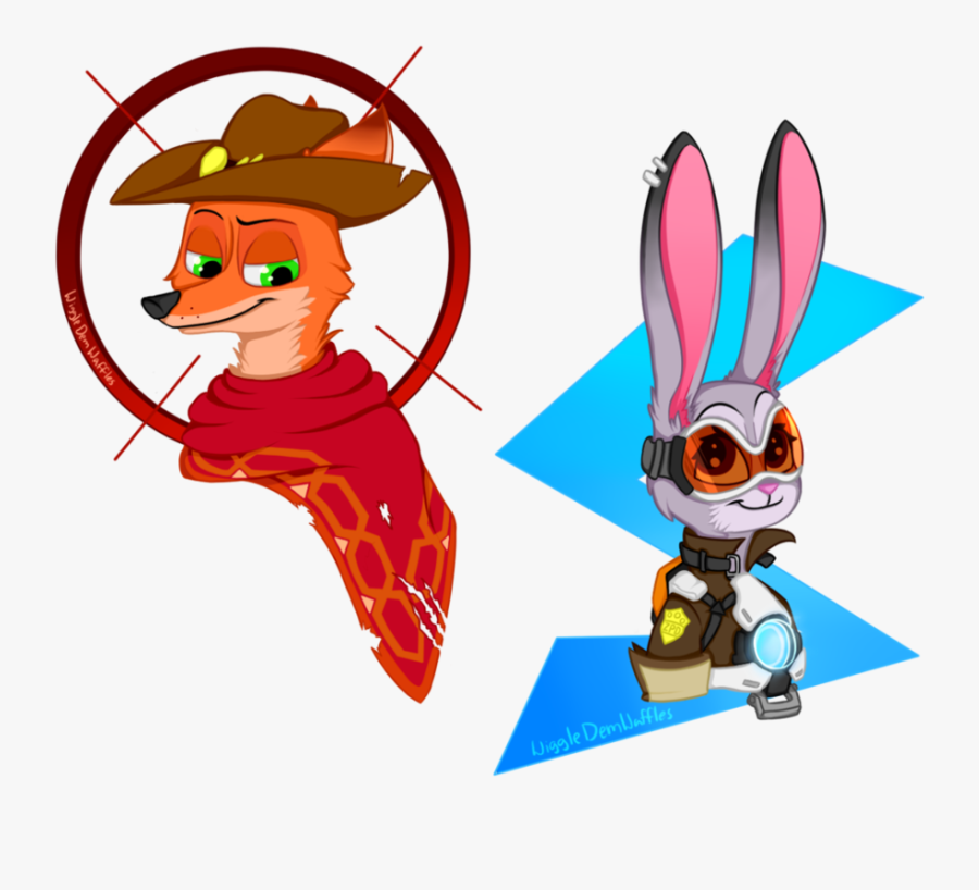 Jigg Le Demluaffles Overwatch Lt - Zootopia X Overwatch, Transparent Clipart