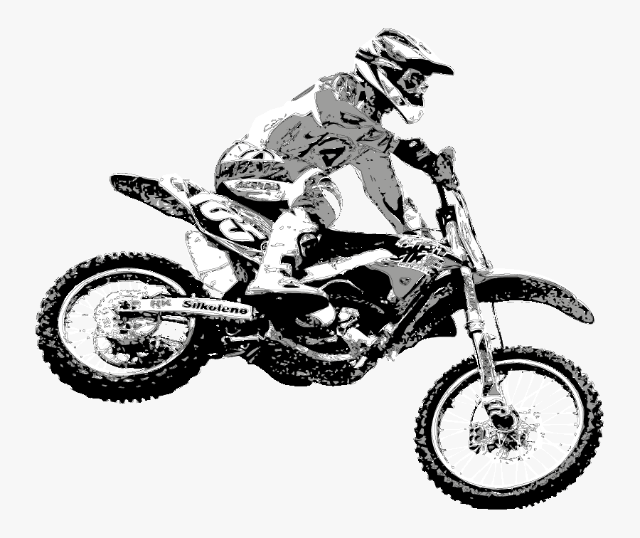 Motocross Jump Illustration - Transparent Motocross, Transparent Clipart