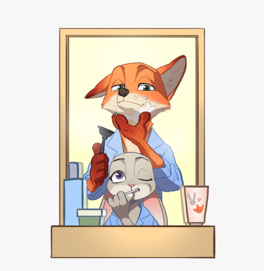 Zootopia Nick And Judy Good Morning, Transparent Clipart