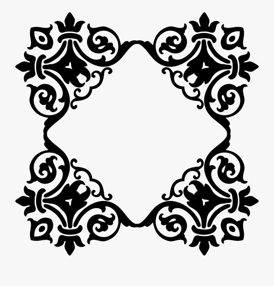 Clip Art Damask Vector - Damask Pattern Png, Transparent Clipart