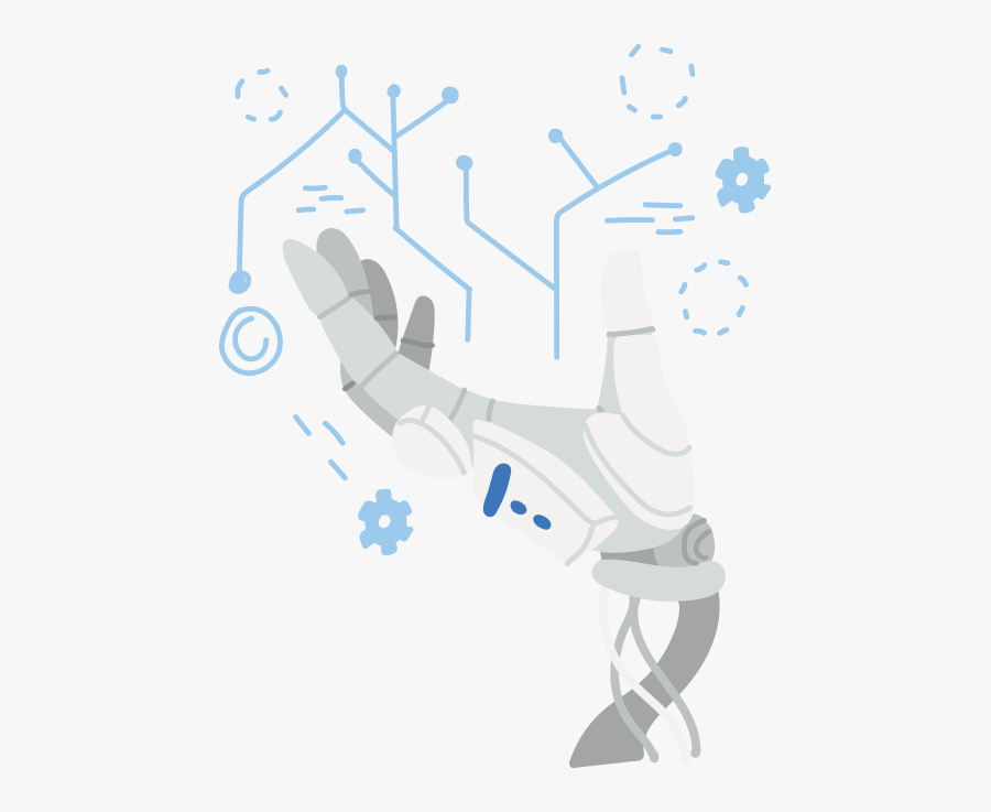 Human And Robot Hand Vector, Transparent Clipart