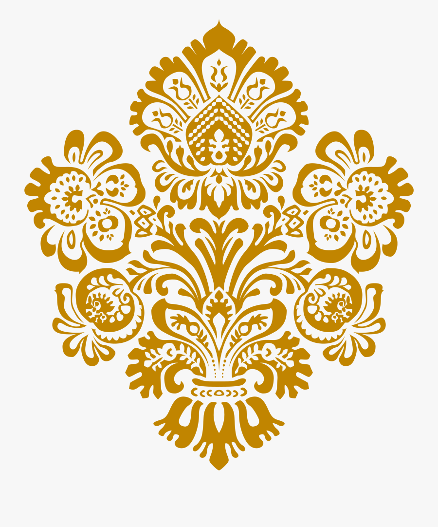 Clip Art Gold Damask - Blessed And Highly Favoured Quotes, Transparent Clipart