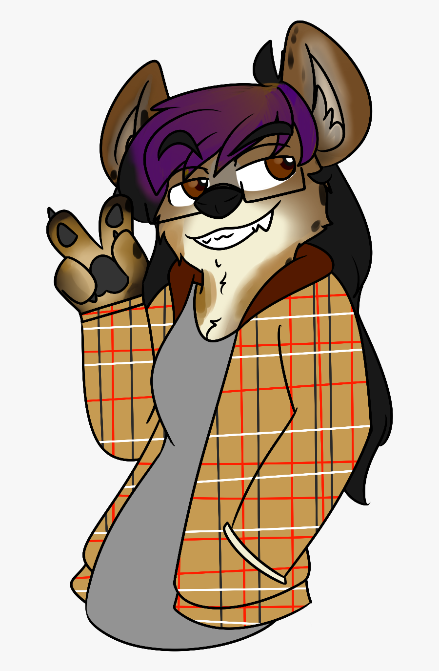 Hyena - Cartoon, Transparent Clipart