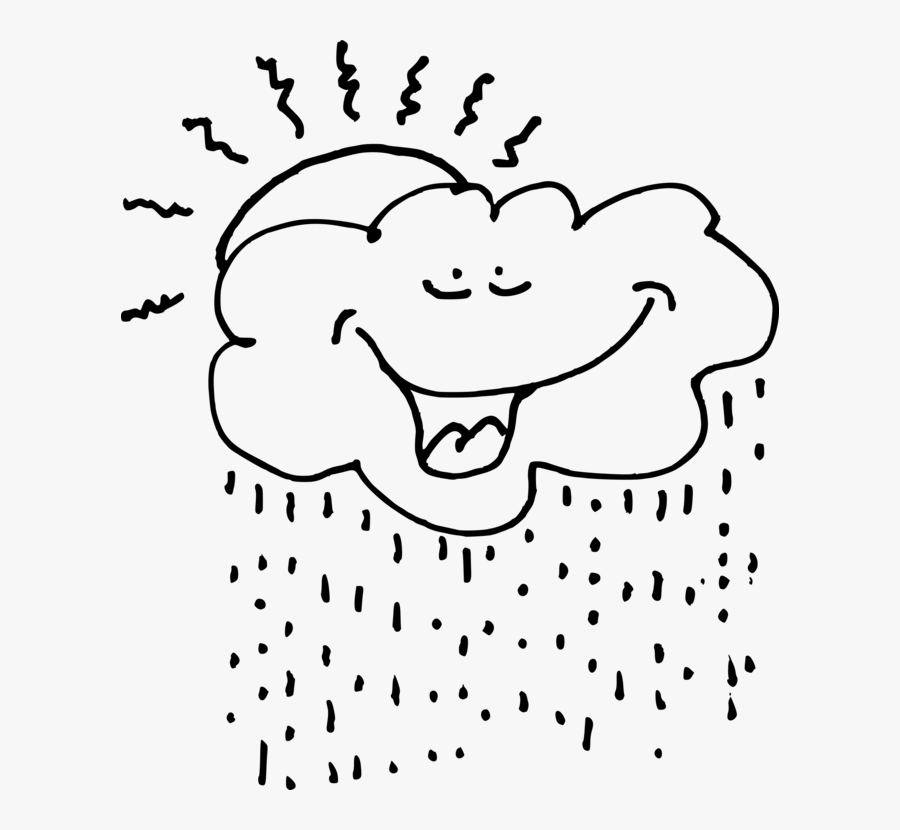 Emotion,art,monochrome Photography - Raining Black And White Clipart, Transparent Clipart