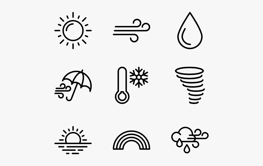 Weather - Transport Line Icon Png, Transparent Clipart