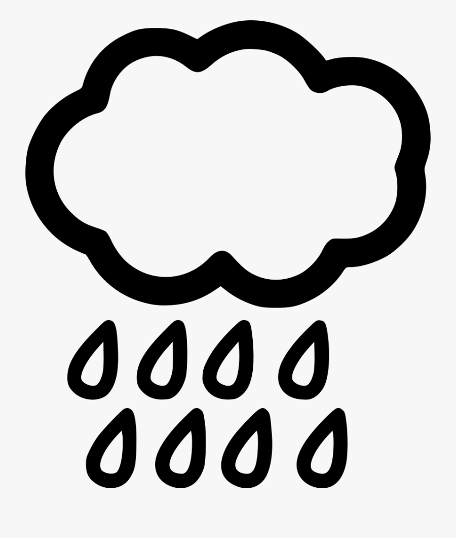 Rain Cloud Sun Umbrella - Snow And Rain Icon, Transparent Clipart