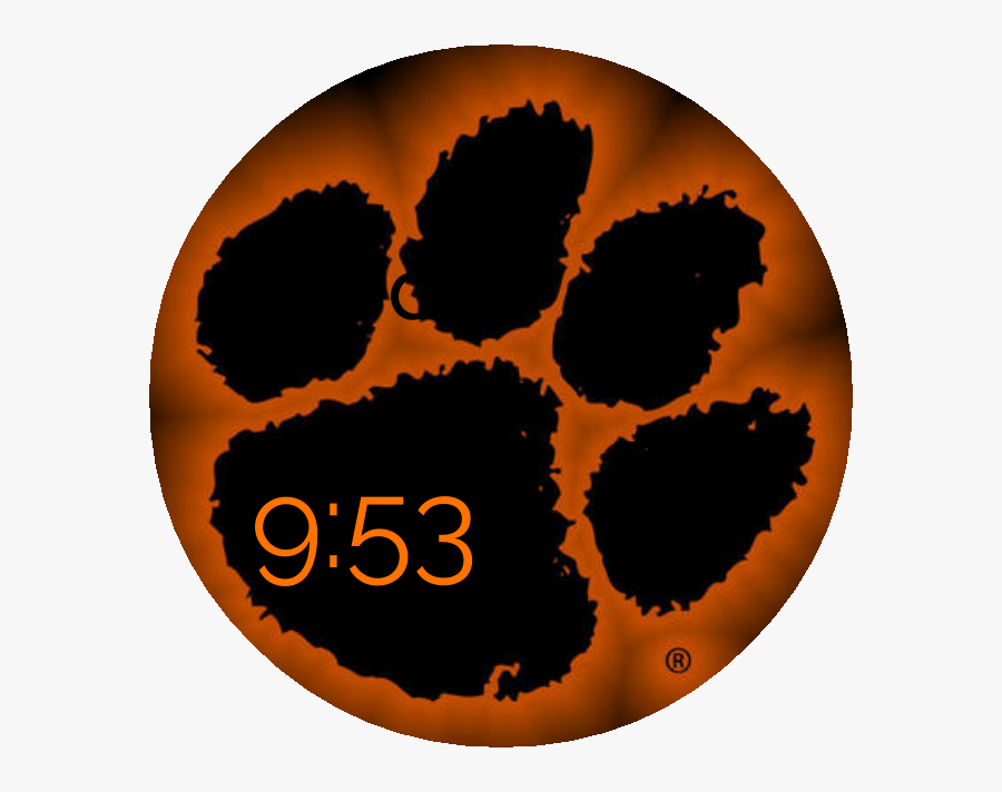 Clemson Tiger Paw For Smartwatch - Elkins High School Wv Logo, Transparent Clipart