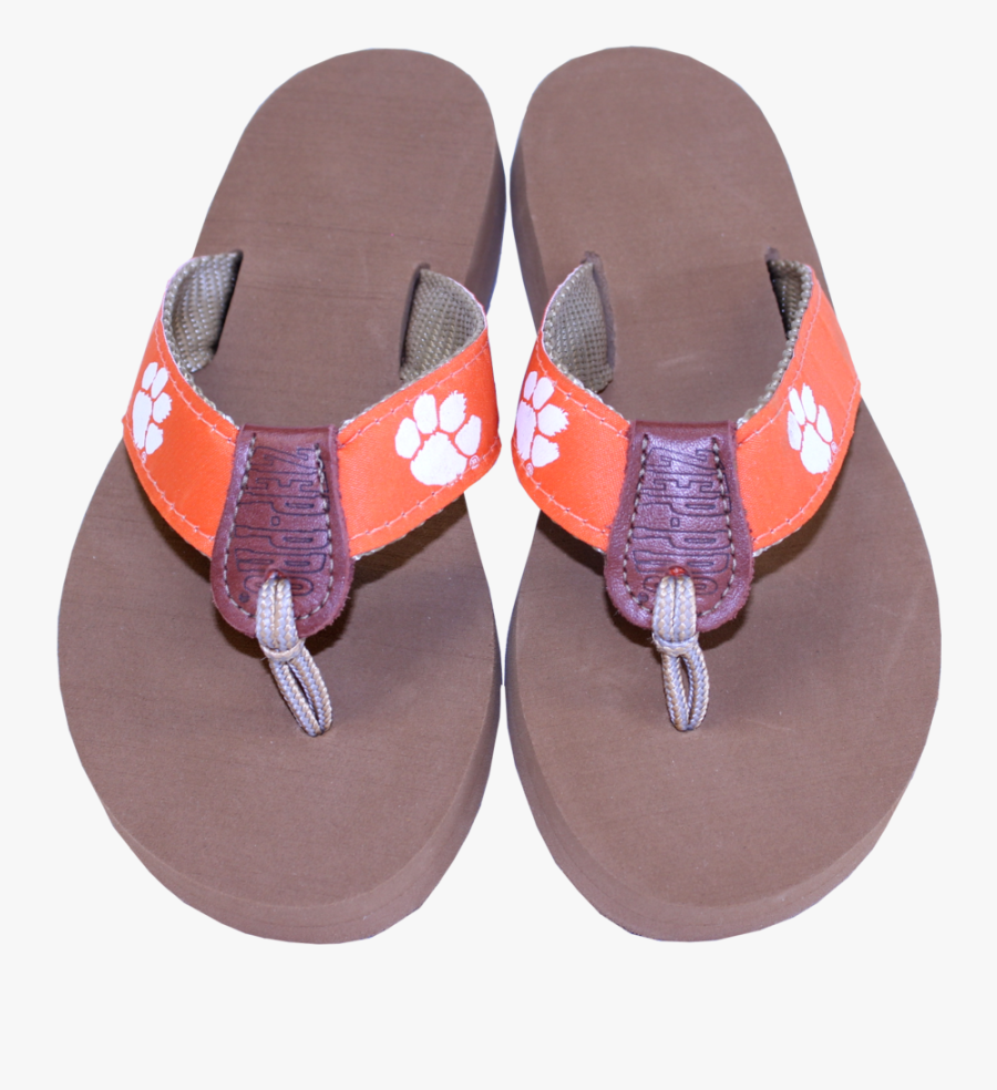 Clemson Tiger Paw Flip-flop - Slipper, Transparent Clipart