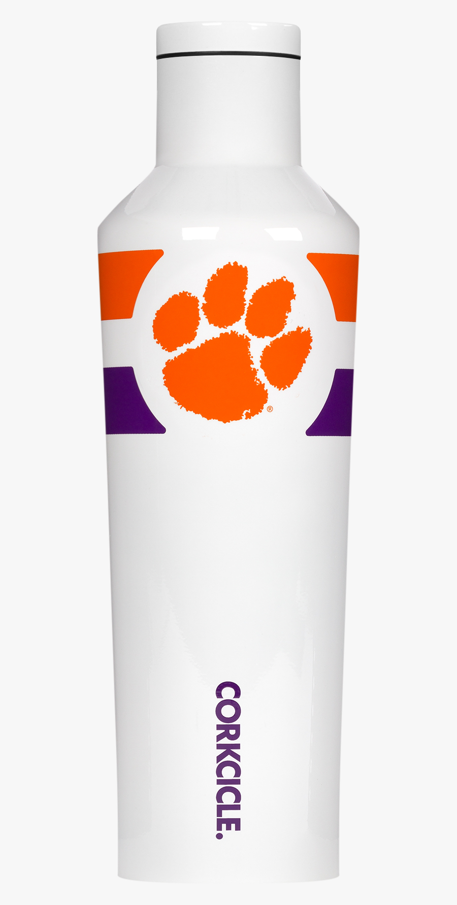Clemson Gym Stripe 16oz - Bottle, Transparent Clipart