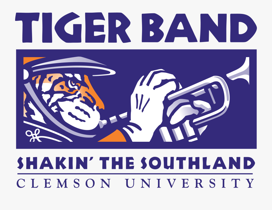 Clemson Tiger Band Logo, Transparent Clipart