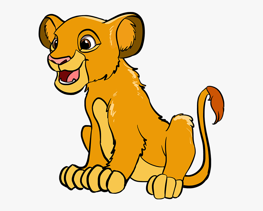 How To Draw Simba From The Lion King - Lion King Drawing Easy, Transparent Clipart