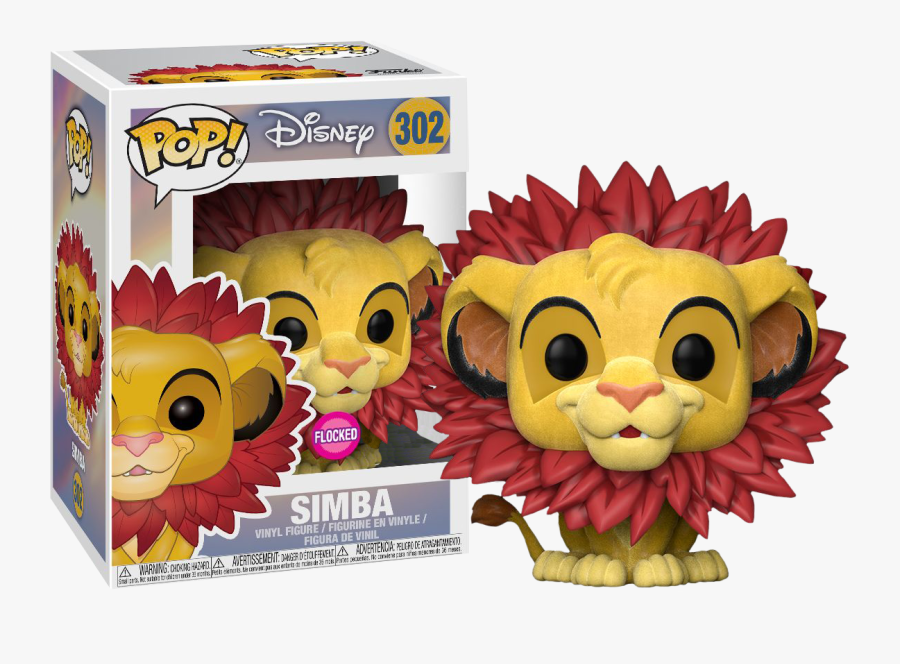Transparent Simba Png - Flocked Lion King Funko Pop, Transparent Clipart