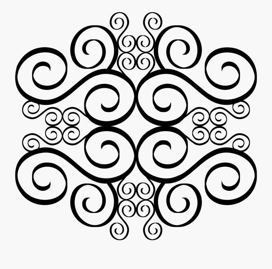 Swirly Flourish Design Clip Arts - Portable Network Graphics, Transparent Clipart