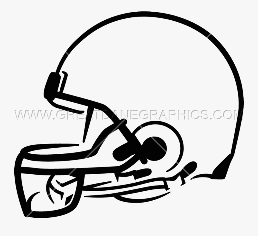 Football Helmet From The Side, Transparent Clipart