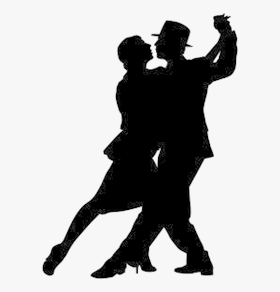 Dancers Silhouette, Transparent Clipart