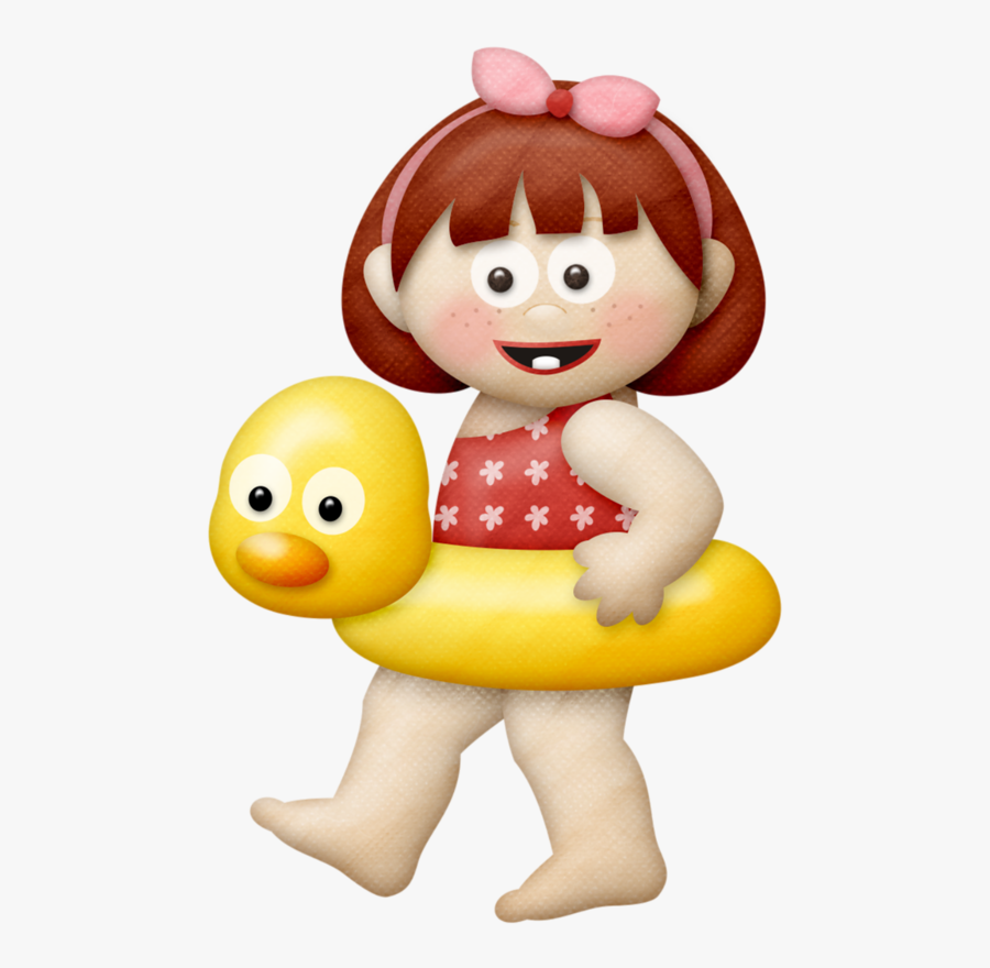 Niños Animados En La Playa Png, Transparent Clipart