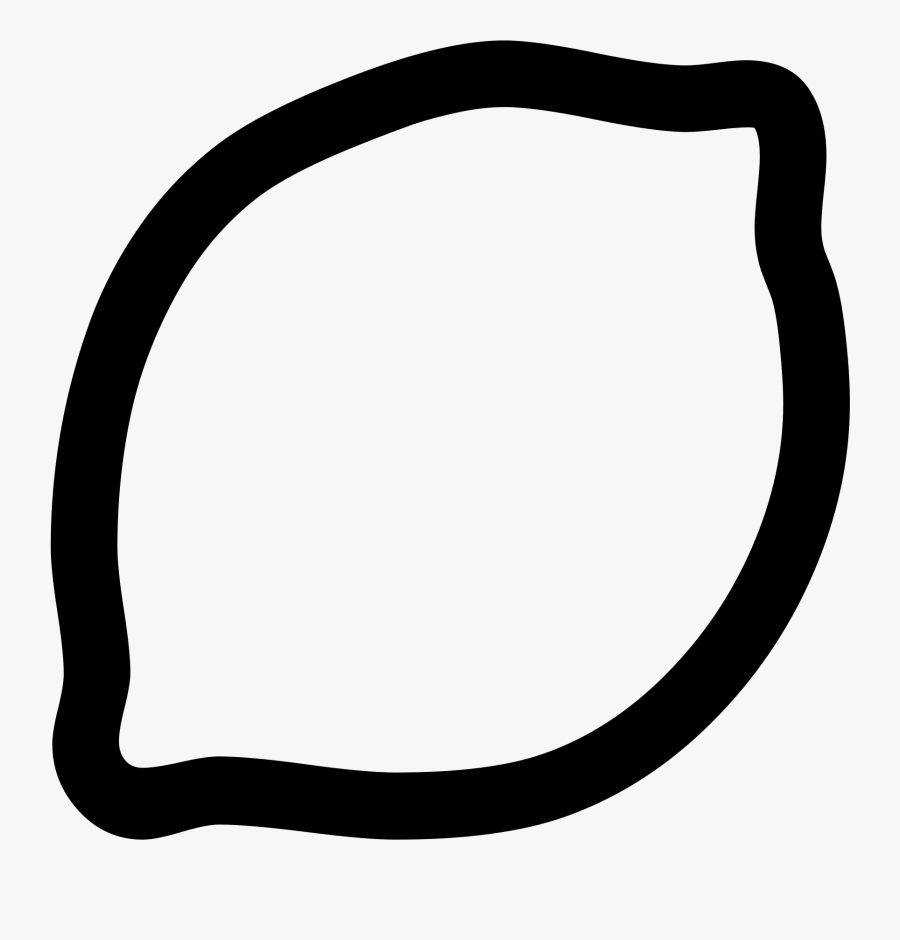 Clip Art Lemon Font - Lemon Outline Images Png, Transparent Clipart
