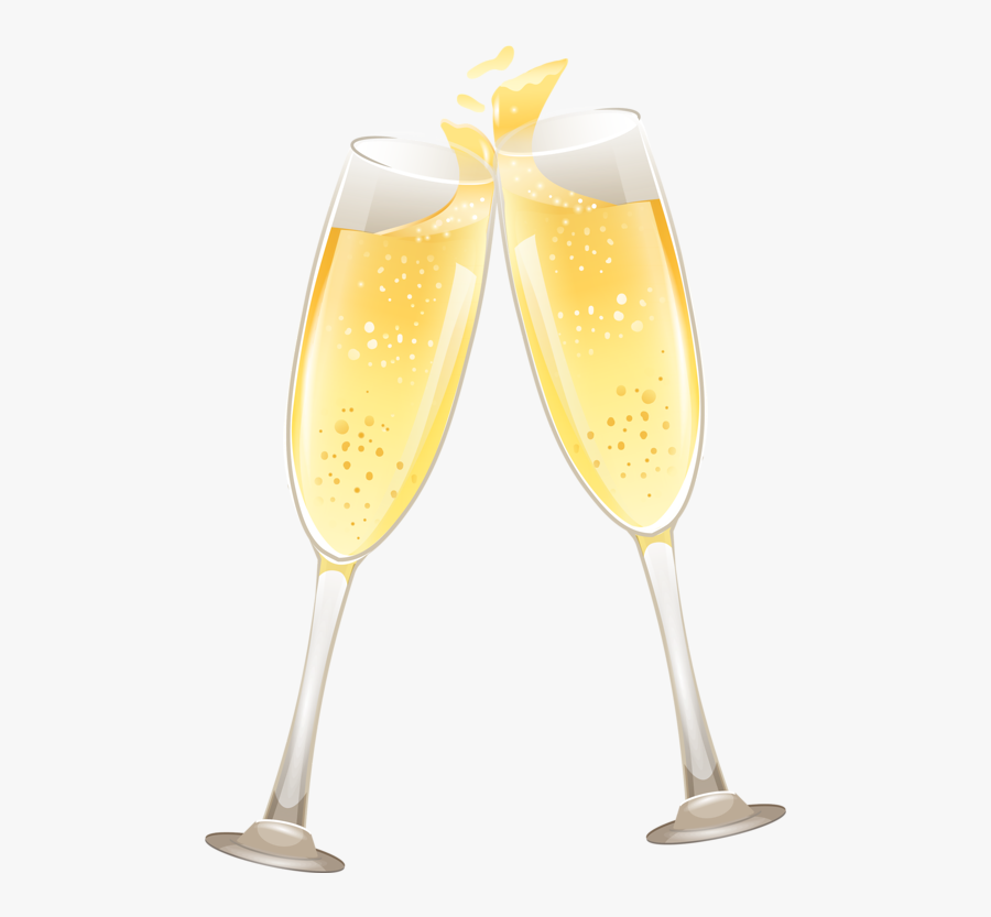Deux Verres De Champagne, Transparent Clipart